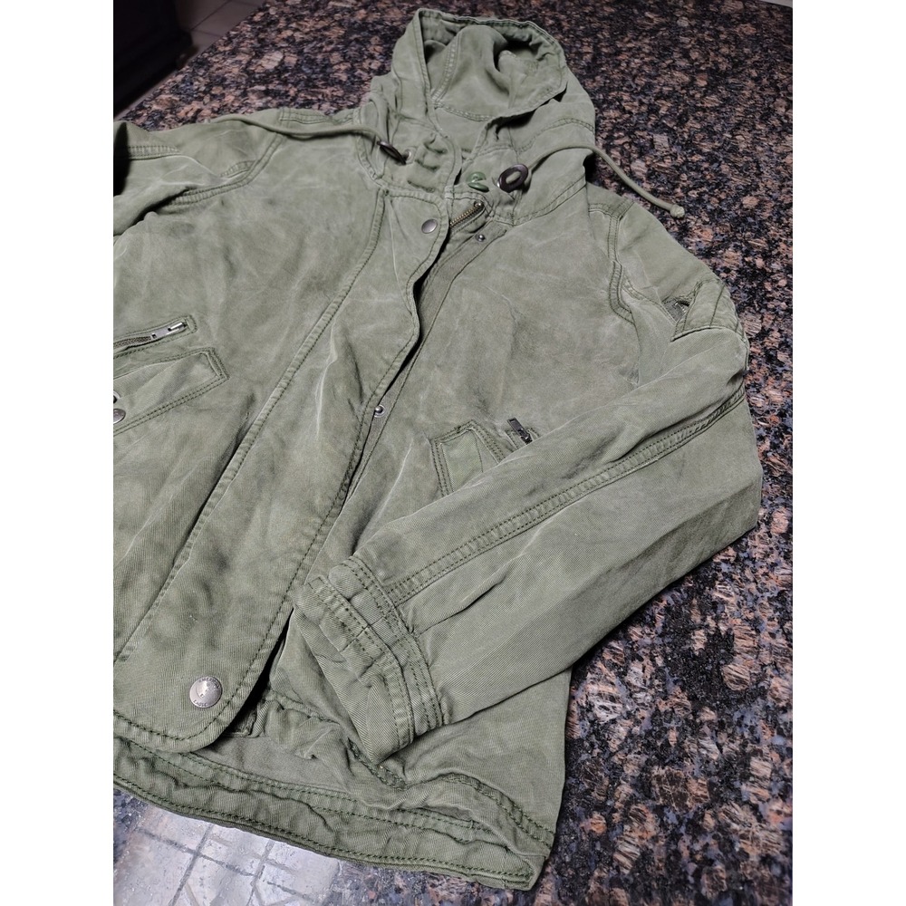 American Eagle Outfitters Womens Olive Green Military Utility Jacket XS AE-177 - Picture 3 of 8